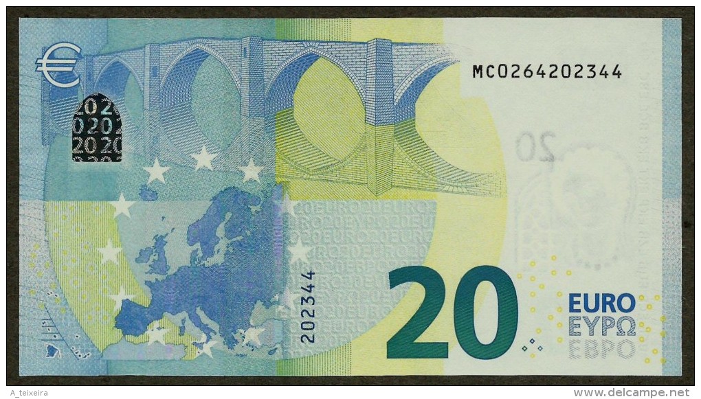 Portugal - M - 20 Euro - M001 D1 - MC0264202344 - Draghi - UNC - 20 Euro