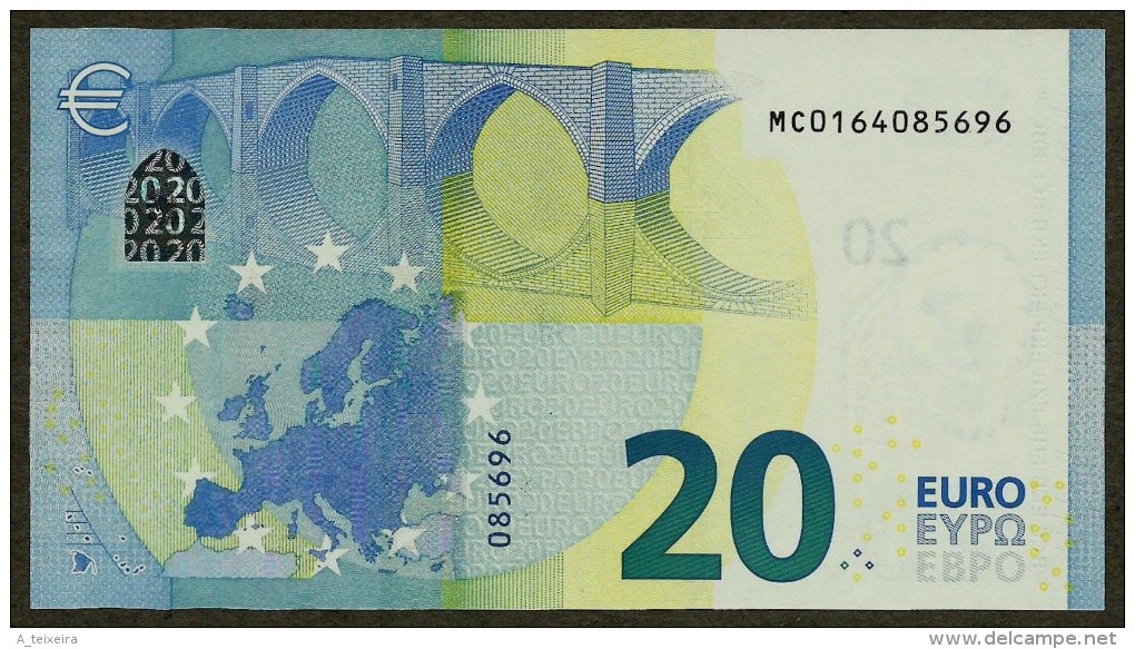 Portugal - M - 20 Euro - M001 C6 - MC0164085696 - Draghi - UNC - 20 Euro