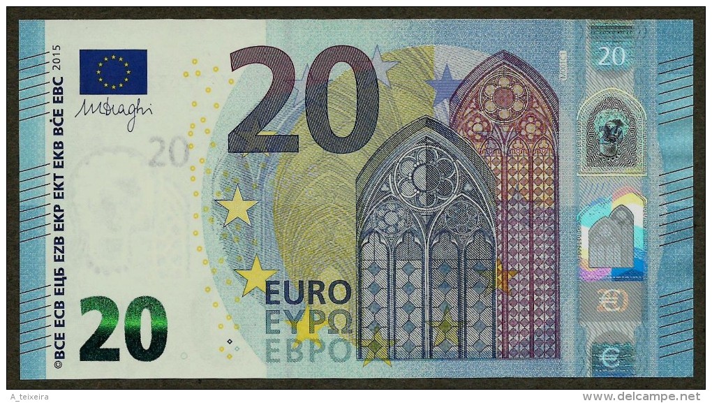 Portugal - M - 20 Euro - M001 C1 - MC0263209995 - Draghi - UNC - 20 Euro