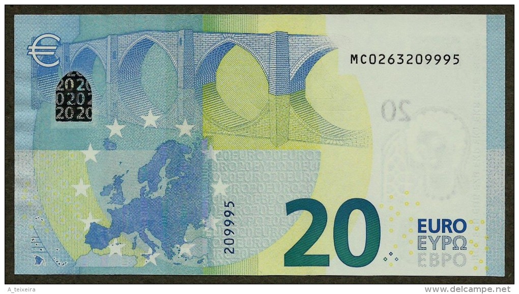 Portugal - M - 20 Euro - M001 C1 - MC0263209995 - Draghi - UNC - 20 Euro