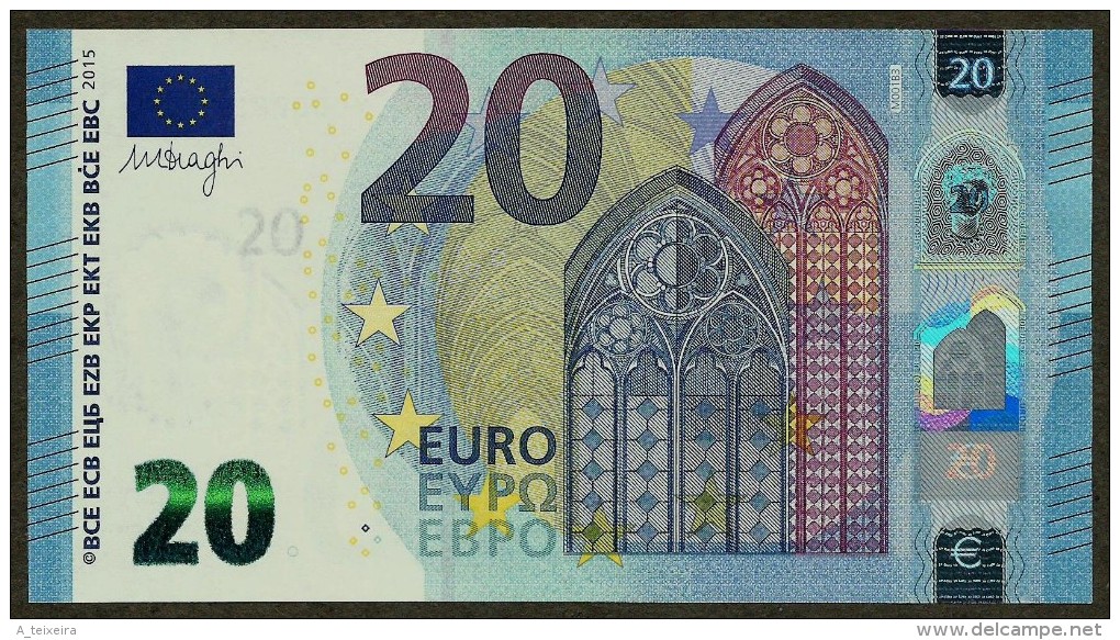 Portugal - M - 20 Euro - M001 B3 - MC0028579824 - Draghi - UNC - 20 Euro