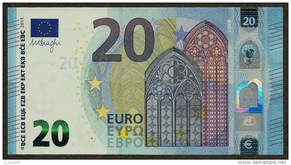 Portugal - M - 20 Euro - M001 B1 - MC0262833669 - Draghi - UNC - 20 Euro