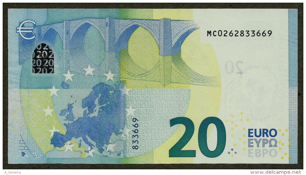 Portugal - M - 20 Euro - M001 B1 - MC0262833669 - Draghi - UNC - 20 Euro