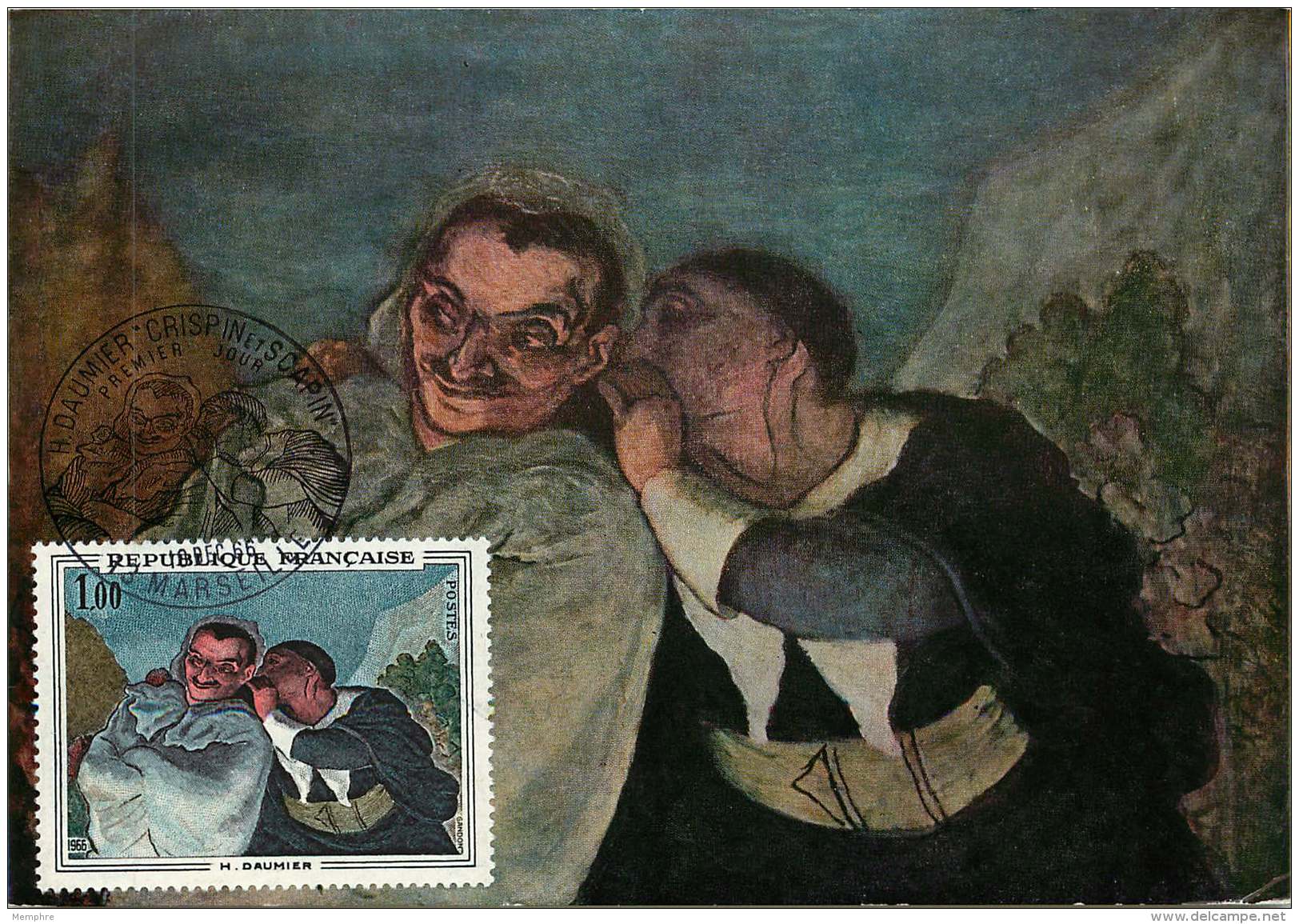 1966  H. Daumier &laquo;Crispin Et Scapin&raquo;  Yv 1494 - 1960-1969