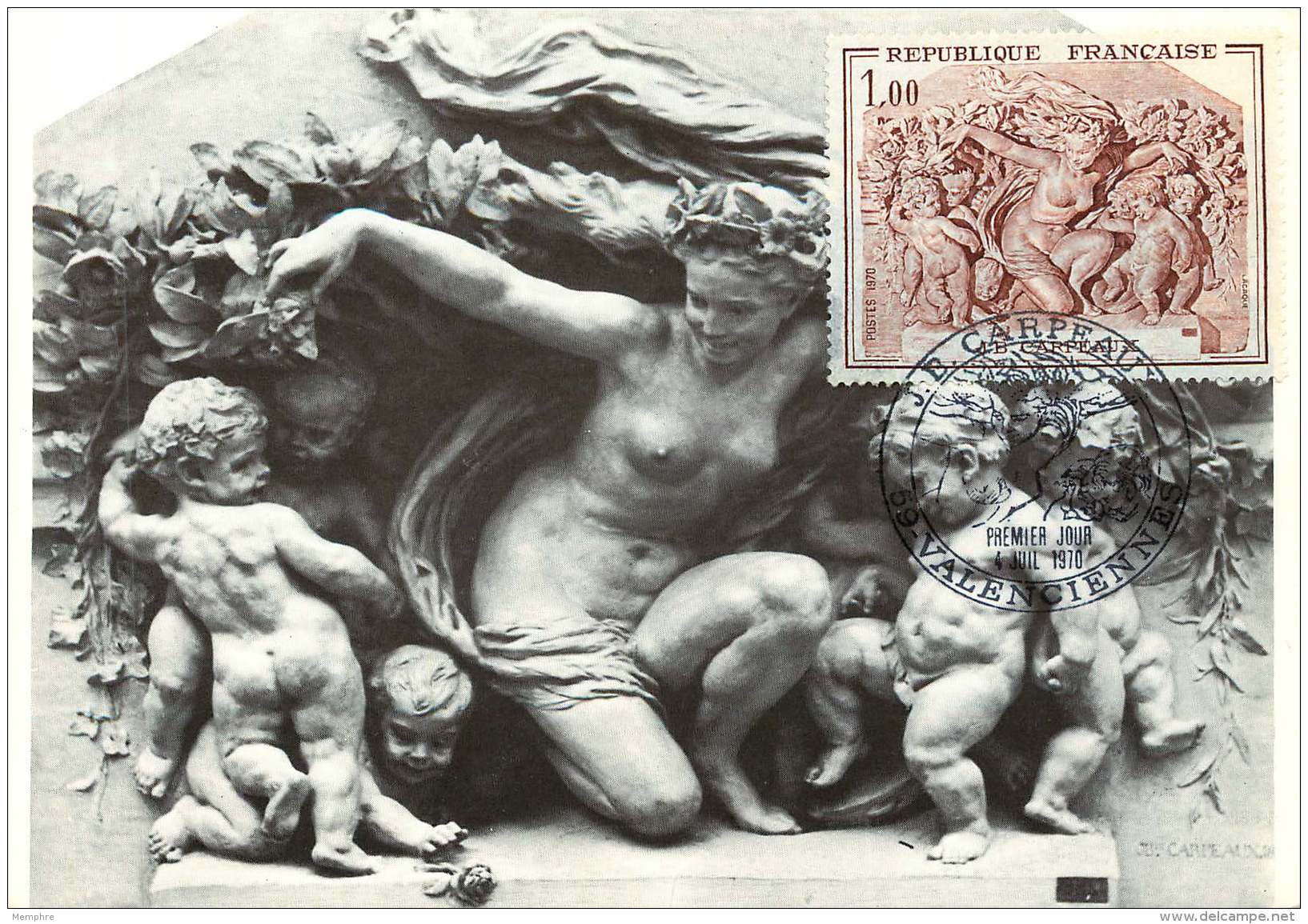 1970  J.-B. Carpeaux  &laquo;Le Triomphe De Flore&raquo;  Yv 1641 - 1970-1979