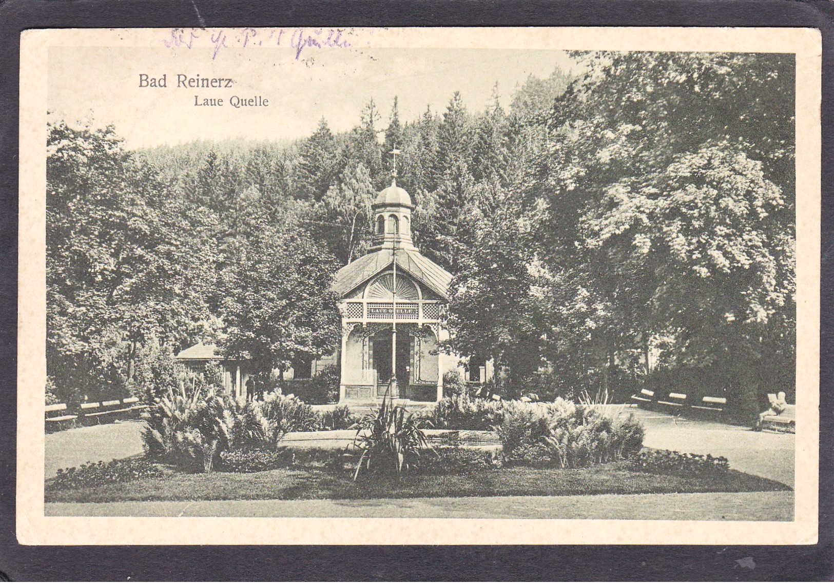 Old Post Card Of Bad Reinerz,Laue Quelle,Lower Silesia Niederschlesien,Posted With Stamp.J56. - Other & Unclassified