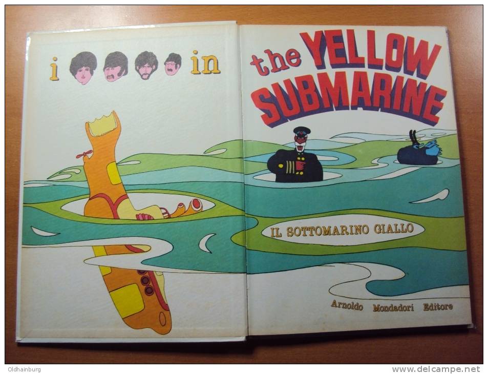 B001: Beatles In The Yellow Submarine, Old Comic In Italian Language - Ediciones Originales