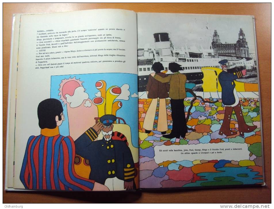 B001: Beatles in the Yellow Submarine, old Comic in italian language