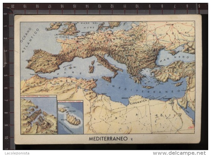 393K/27 CPA CARTOLINA POSTALE COLONIALE FORZE ARMATE CON VINCERE PIANTA EUROPA MEDITERRANEOII°WW PERIODO FASCISTA - Weltkrieg 1939-45