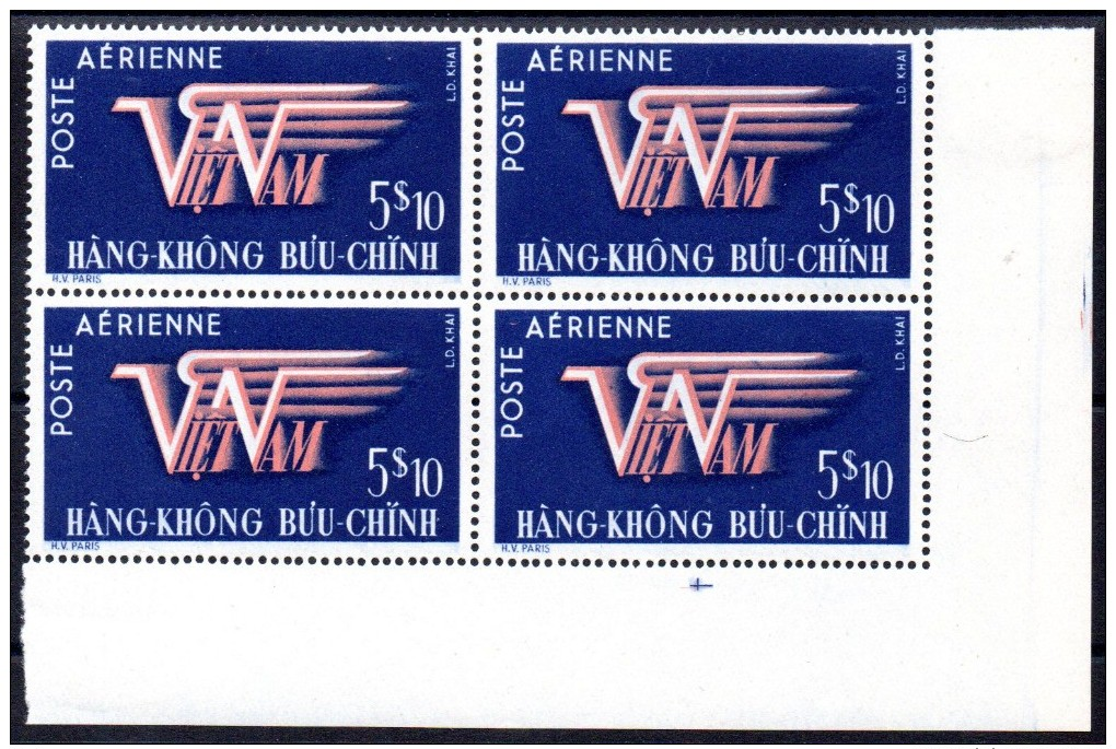 VIET-NAM EMPIRE - 1952 - YT PA N° 2 Bloc De 4 - Neufs ** - MNH - Vietnam