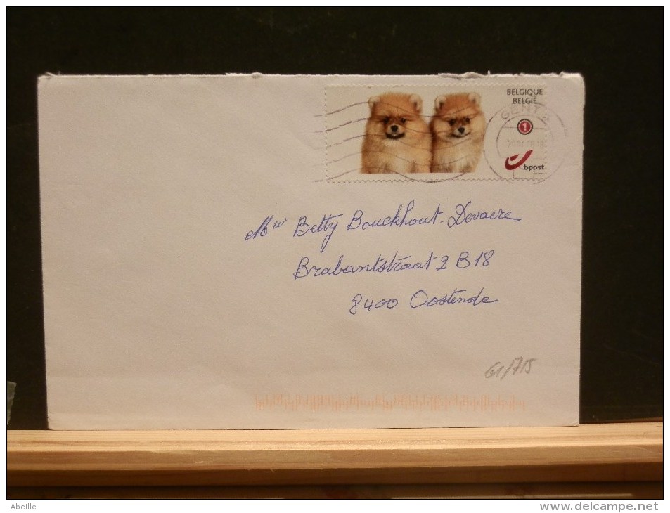 61/714  LETTRE BELGE - Hunde