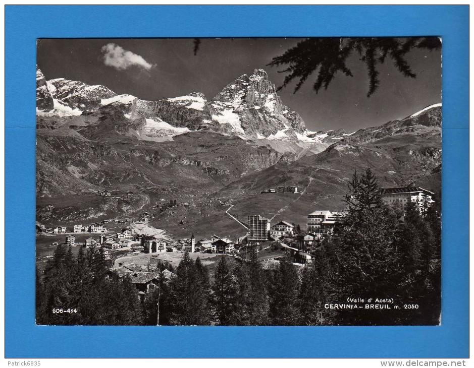 CERVINIA -  BREUIL  Panorama.       Viaggiata.  2 Scan    Vedi Descrizione - Altri & Non Classificati