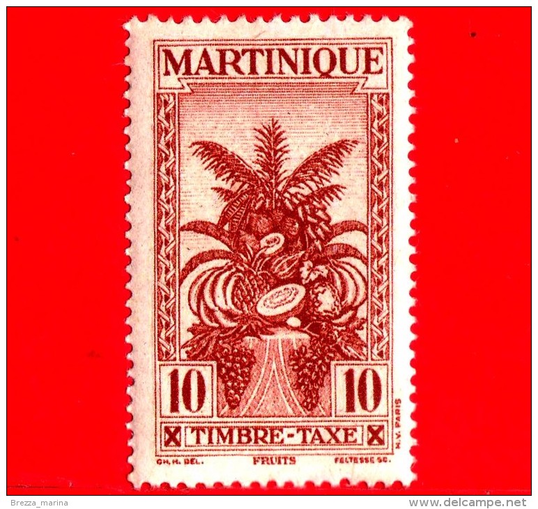 Nuovo - MNH - MARTINICA - 1943 - Frutta - Fruits - Segnatasse - 10 - Timbres-taxe