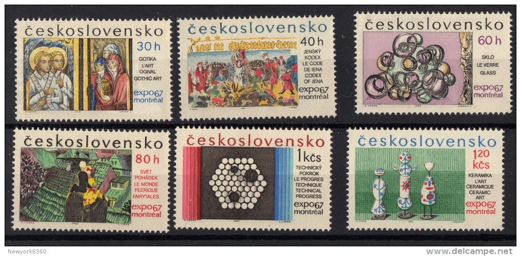 Tchecoslovaquie  N** 1560 A 1565   MNH - Ungebraucht