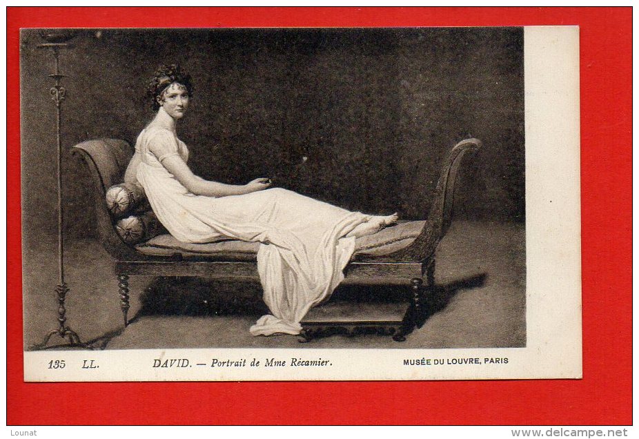 Tableau - Peintre - David - Portarit De Mme Récamier - Malerei & Gemälde