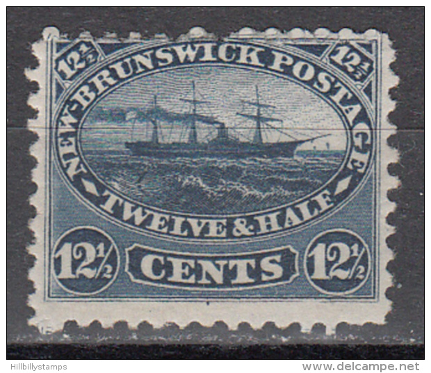 NEW BRUNSWICK    SCOTT NO.  10    MINT HINGED    YEAR  1860 - Unused Stamps