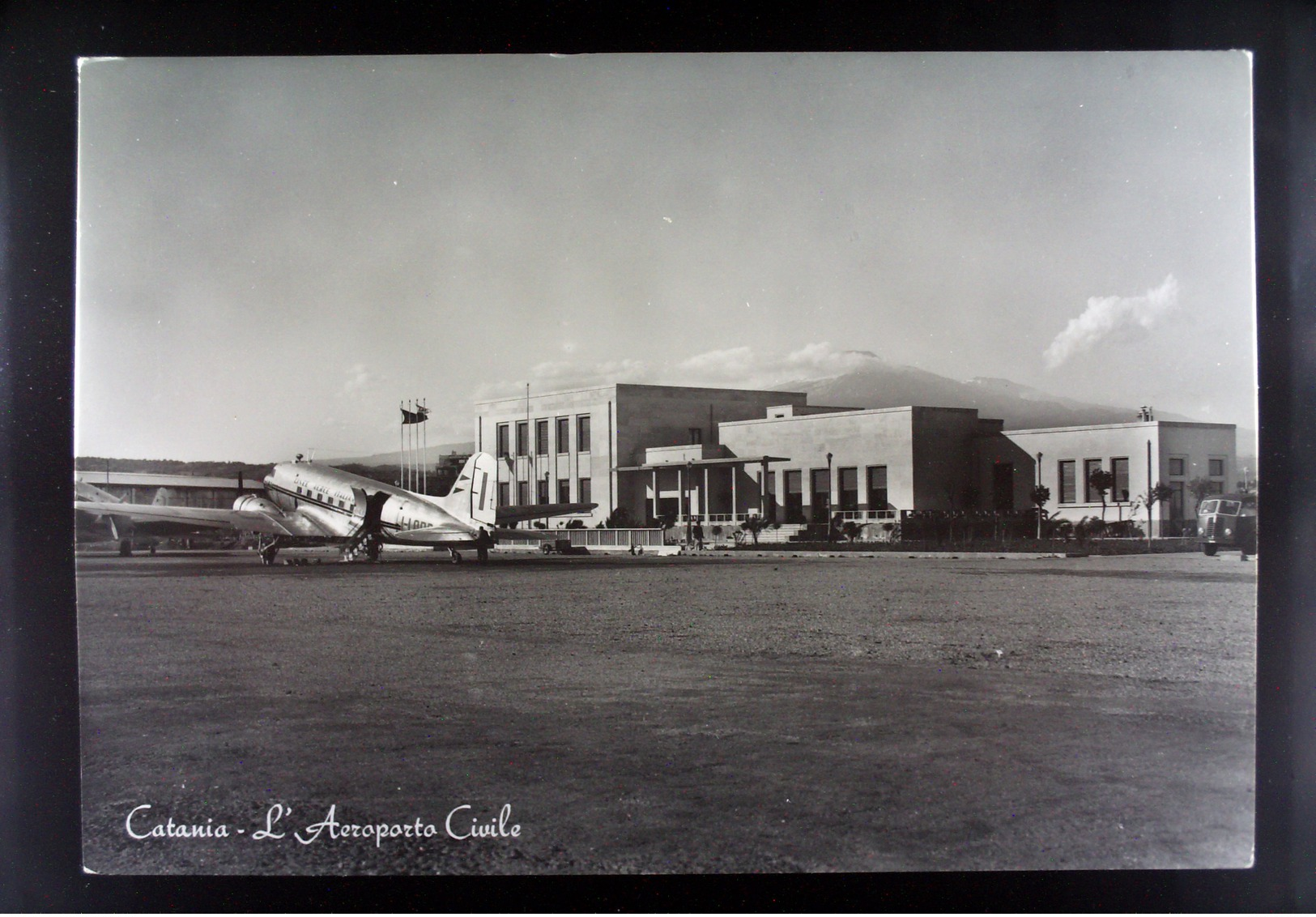 VERA FOTOGRAFIA AEREO CATANIA L'AEROPORTO GIUILE NON VIAGIATA - 1946-....: Era Moderna