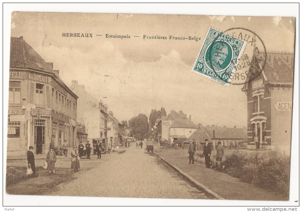 Carte Postale De Belgique Pour Clichy - Frontière Franco-belge - Taxée à 70 Cts - 1925 - 1859-1959 Brieven & Documenten