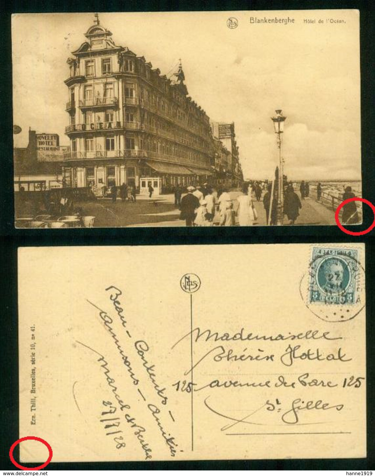 Blankenberge Hotel De L' Ocean 1928 - Blankenberge