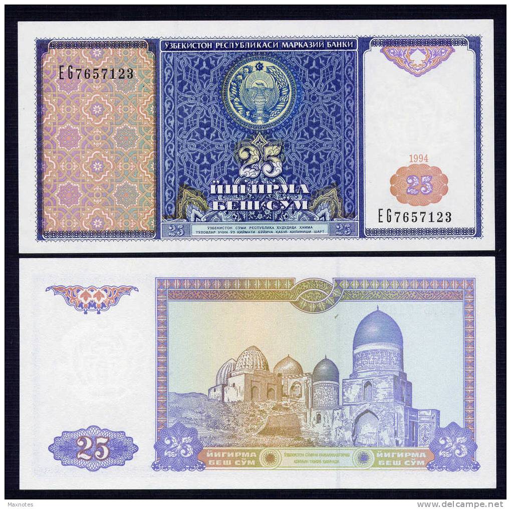 UZBEKISTAN : Banconota 25 Sum - 1994 - P77  - FDS - Uzbekistan