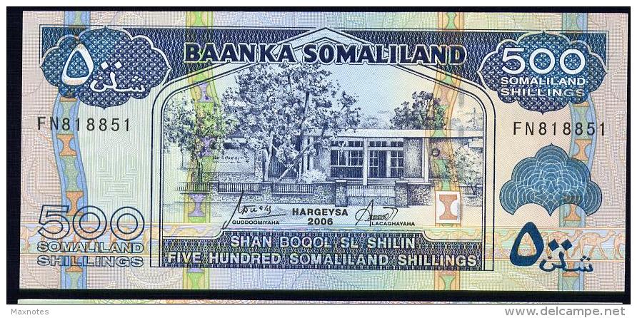 SOMALILAND : 500 Shillings - 2006 - UNC - Altri & Non Classificati