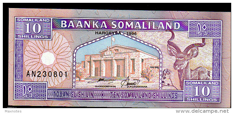SOMALILAND : 10 Shillings - 1996 - UNC - Altri & Non Classificati