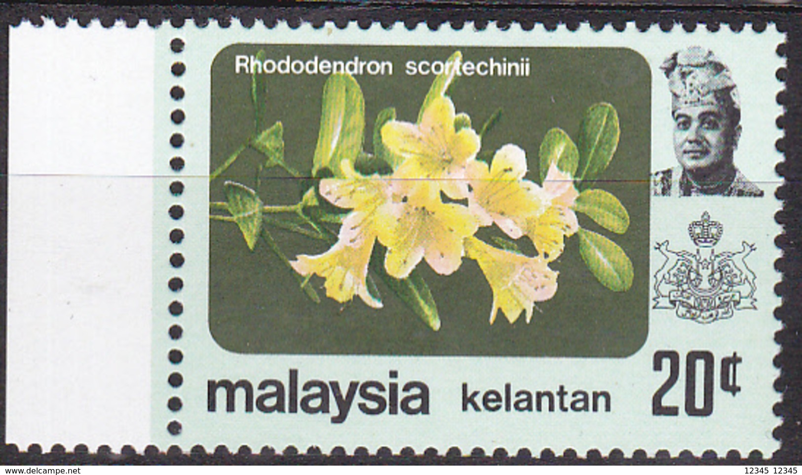 Maleisië ( Kelantan ) 1979, Postfris MNH, Flowers - Maleisië (1964-...)