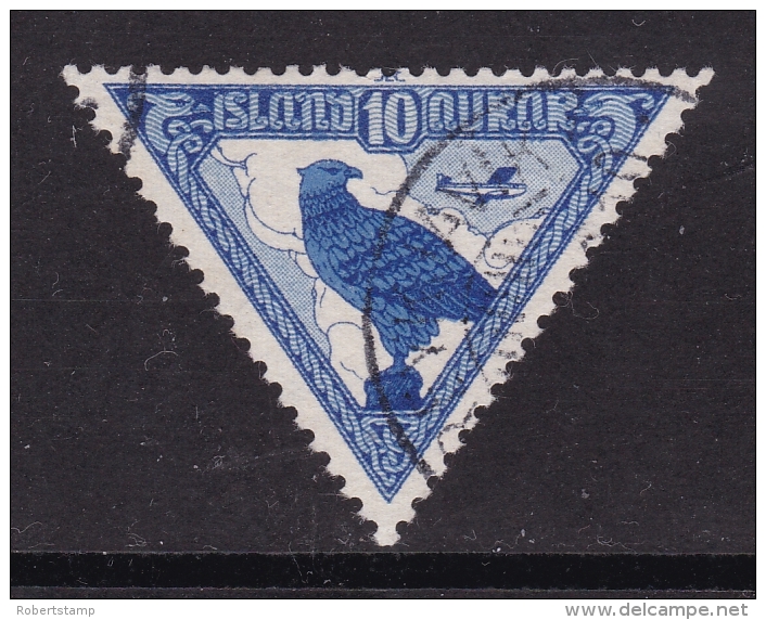 ISLANDIA 1930 - Sello Usado Yvert Nº A3 Cat. 60 € - Luchtpost