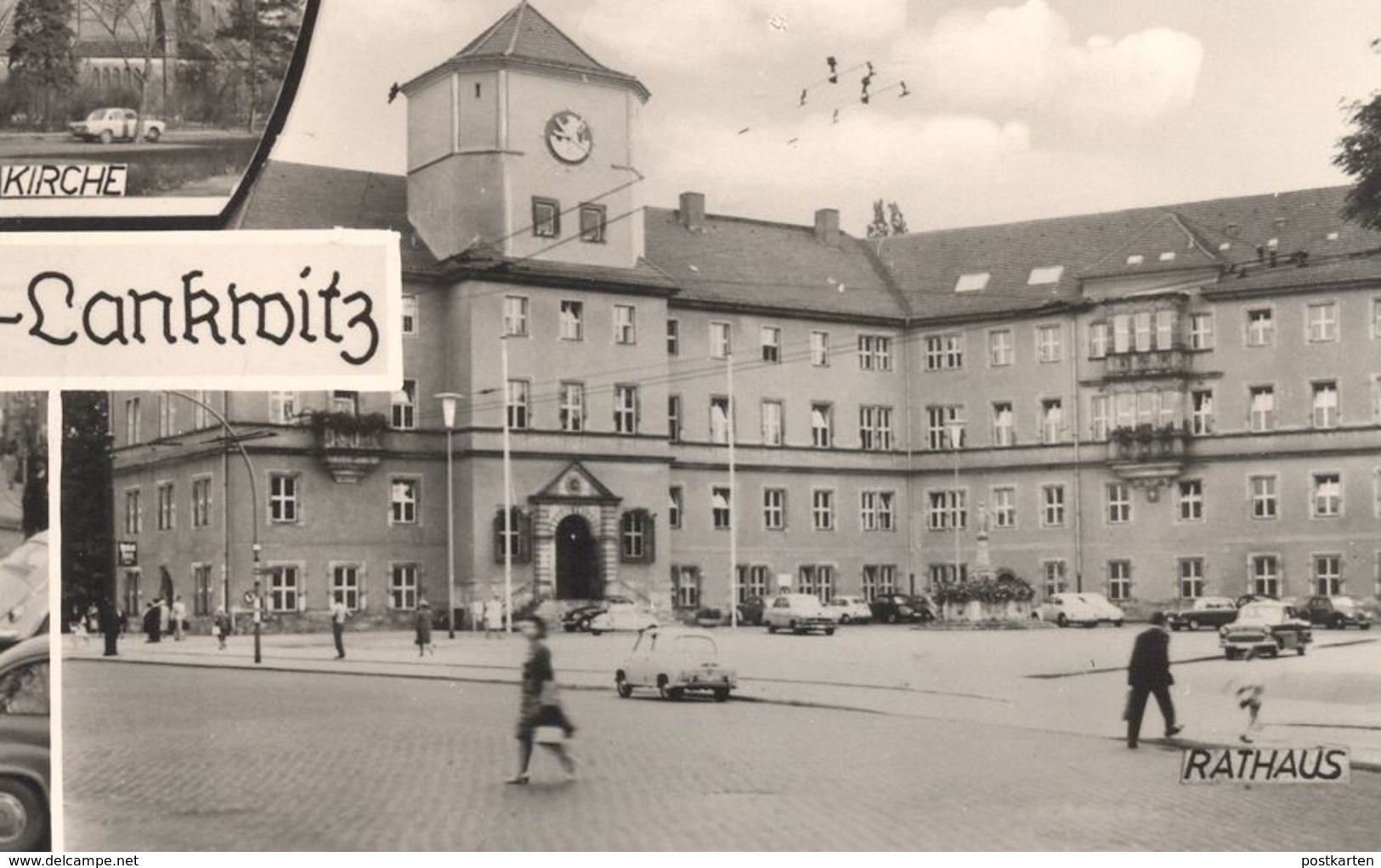 ÄLTERE POSTKARTE BERLIN-LANKWITZ LEONORENSTRASSE BUS Woolworth Steglitz Stempel Zentralflughafen Gelaufen Nach Israel - Lankwitz