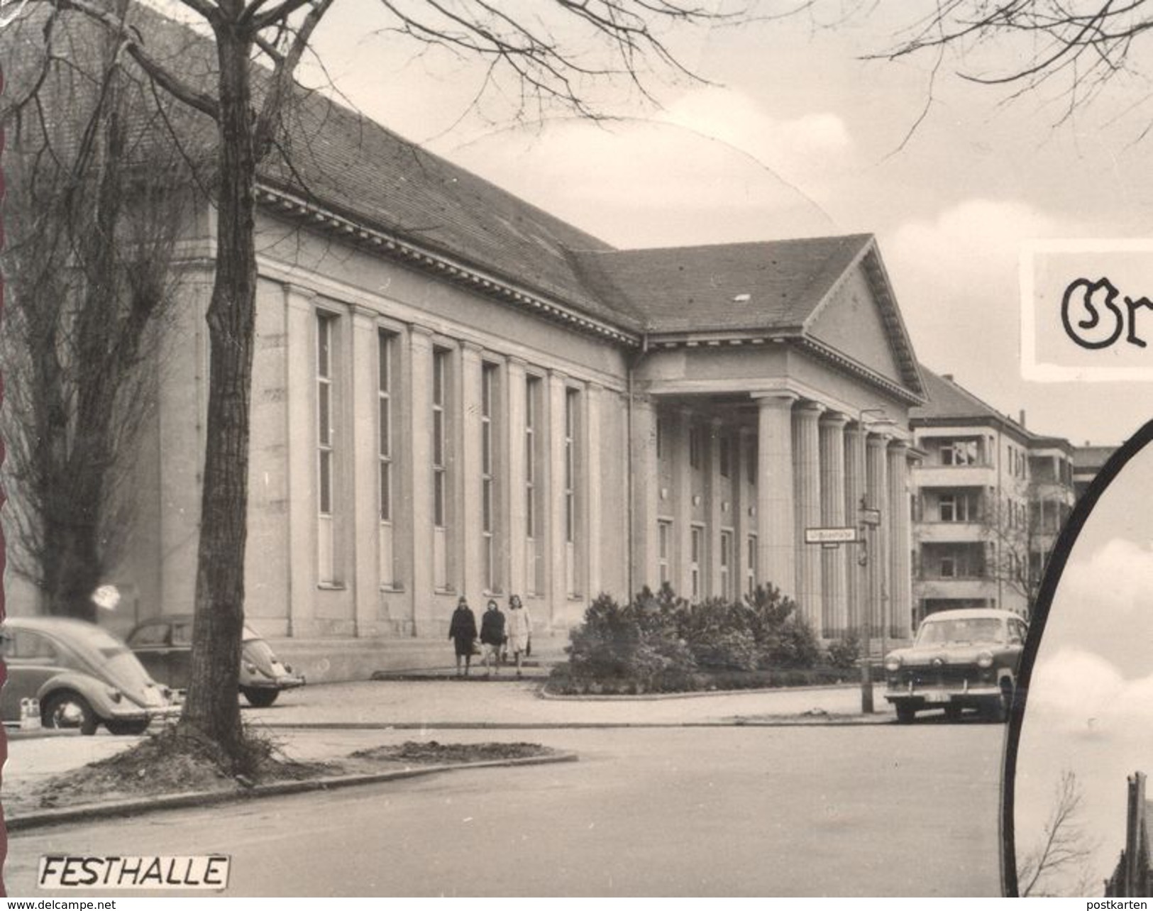 ÄLTERE POSTKARTE BERLIN-LANKWITZ LEONORENSTRASSE BUS Woolworth Steglitz Stempel Zentralflughafen Gelaufen Nach Israel - Lankwitz