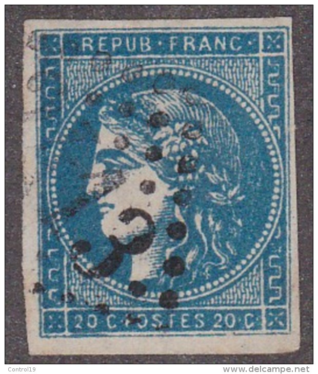 N 45   20C BLEU - TB - 1870 Uitgave Van Bordeaux