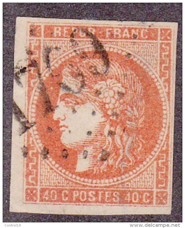 N 48   40C ORANGE - B/TB - 1870 Uitgave Van Bordeaux