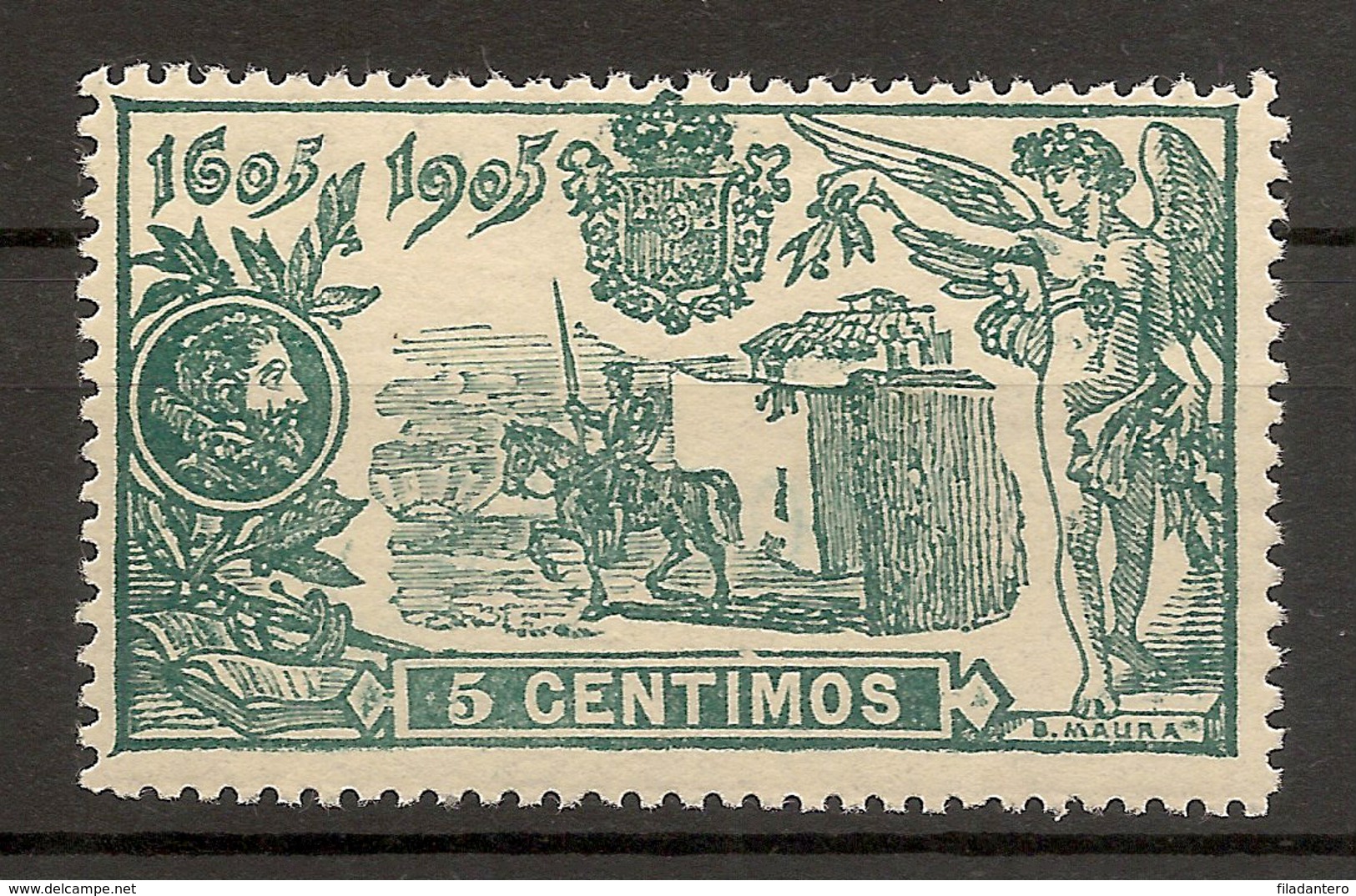 Edifil  257**  LUJO   El Quijote  1905   NL415 - Neufs