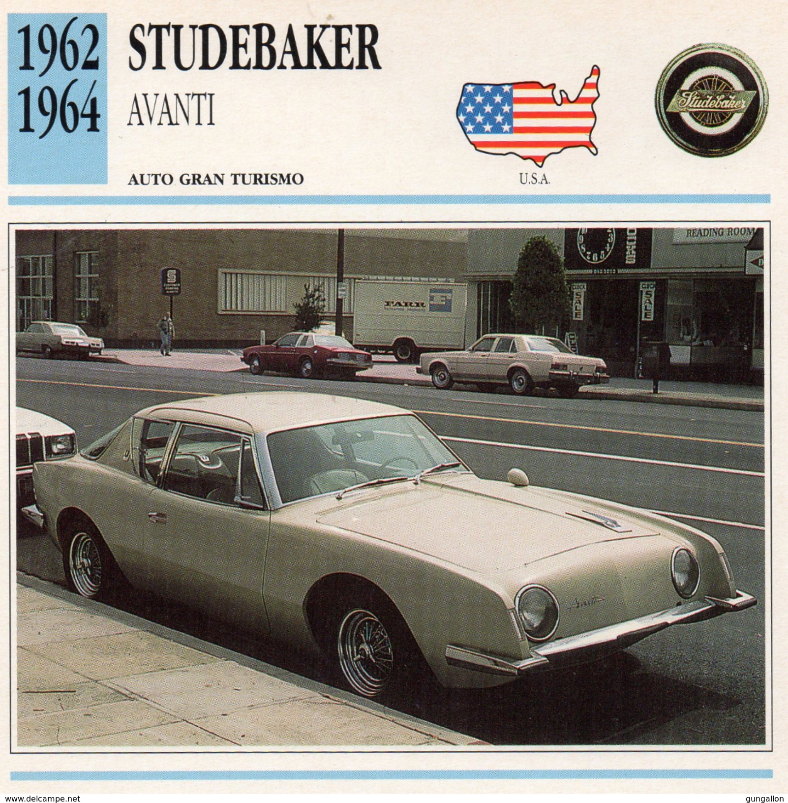 Auto Da Collezione  "Studebaker  1962  Avanti" (U.S.A.) - Motori