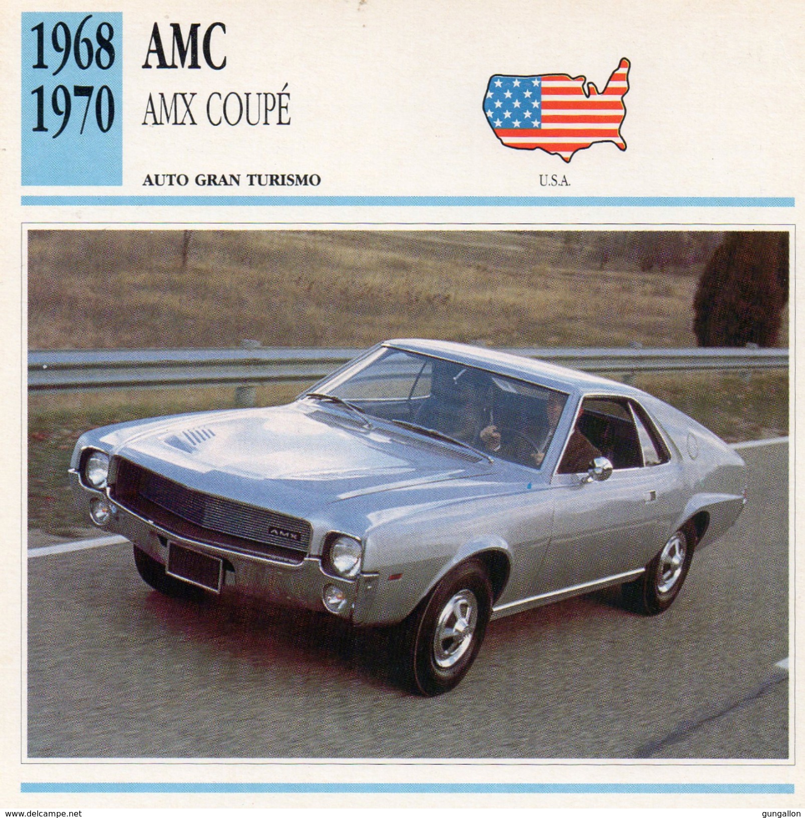 Auto Da Collezione  "AMC  1968 AMX Coupè" (U.S.A.) - Motori