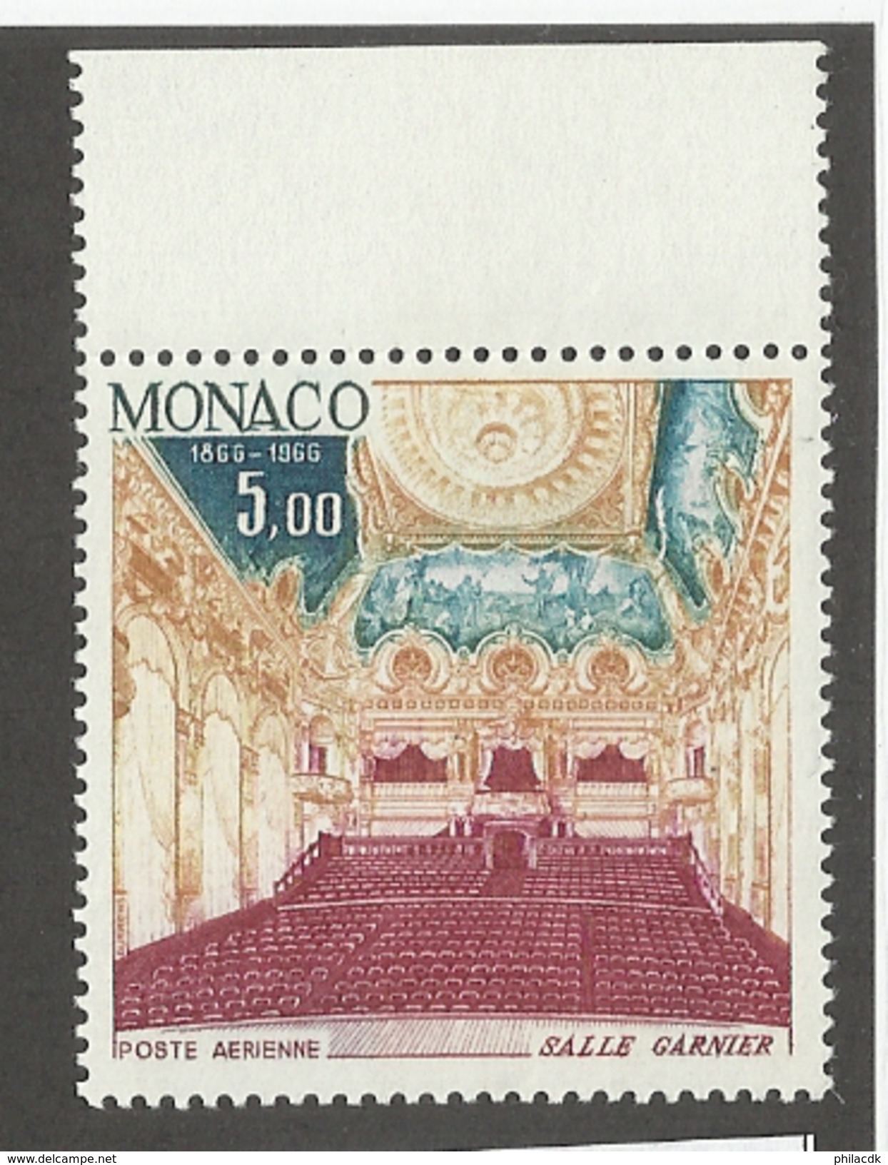 MONACO - POSTE AERIENNE N°YT 86 NEUF** SANS CHARNIERE - COTE YT : 3&euro; - 1966 - Airmail