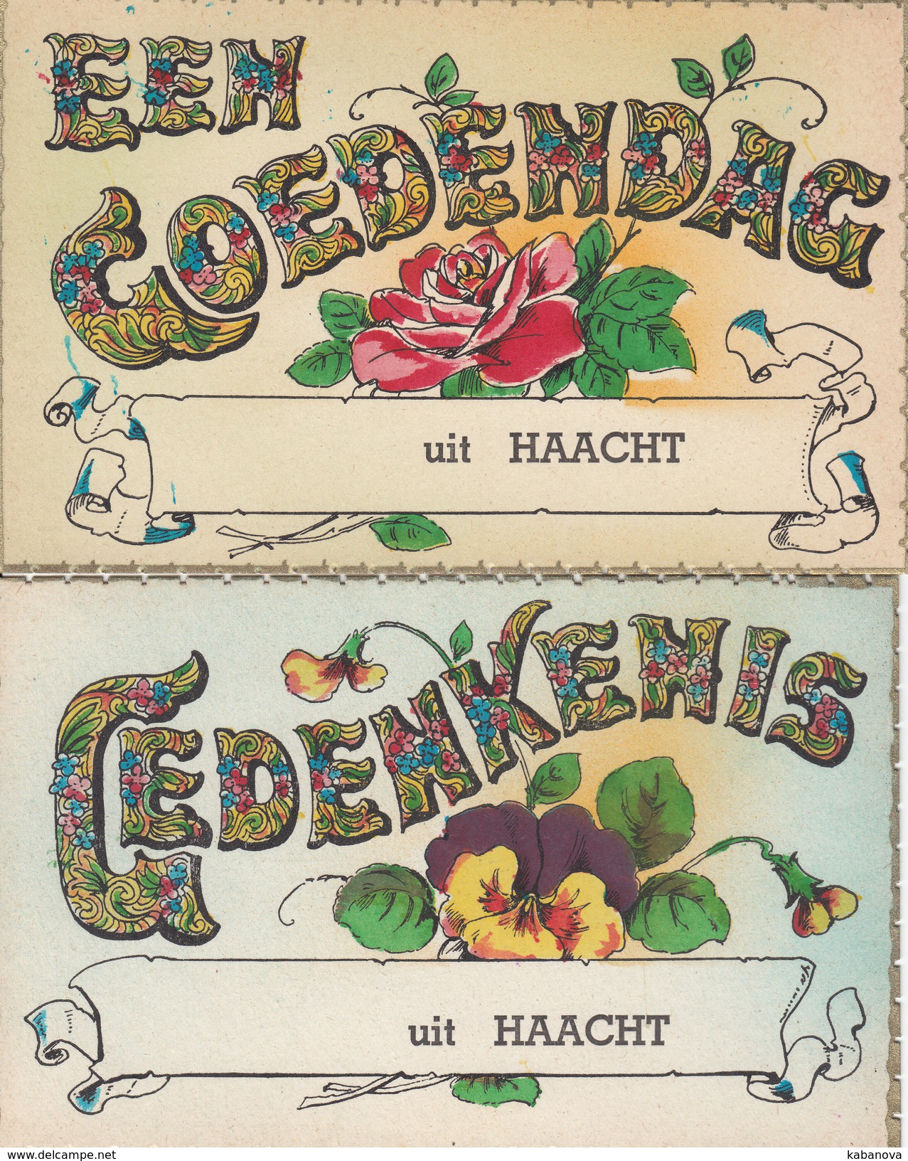 Haacht Haecht Twee Groetenkaartjes - Haacht