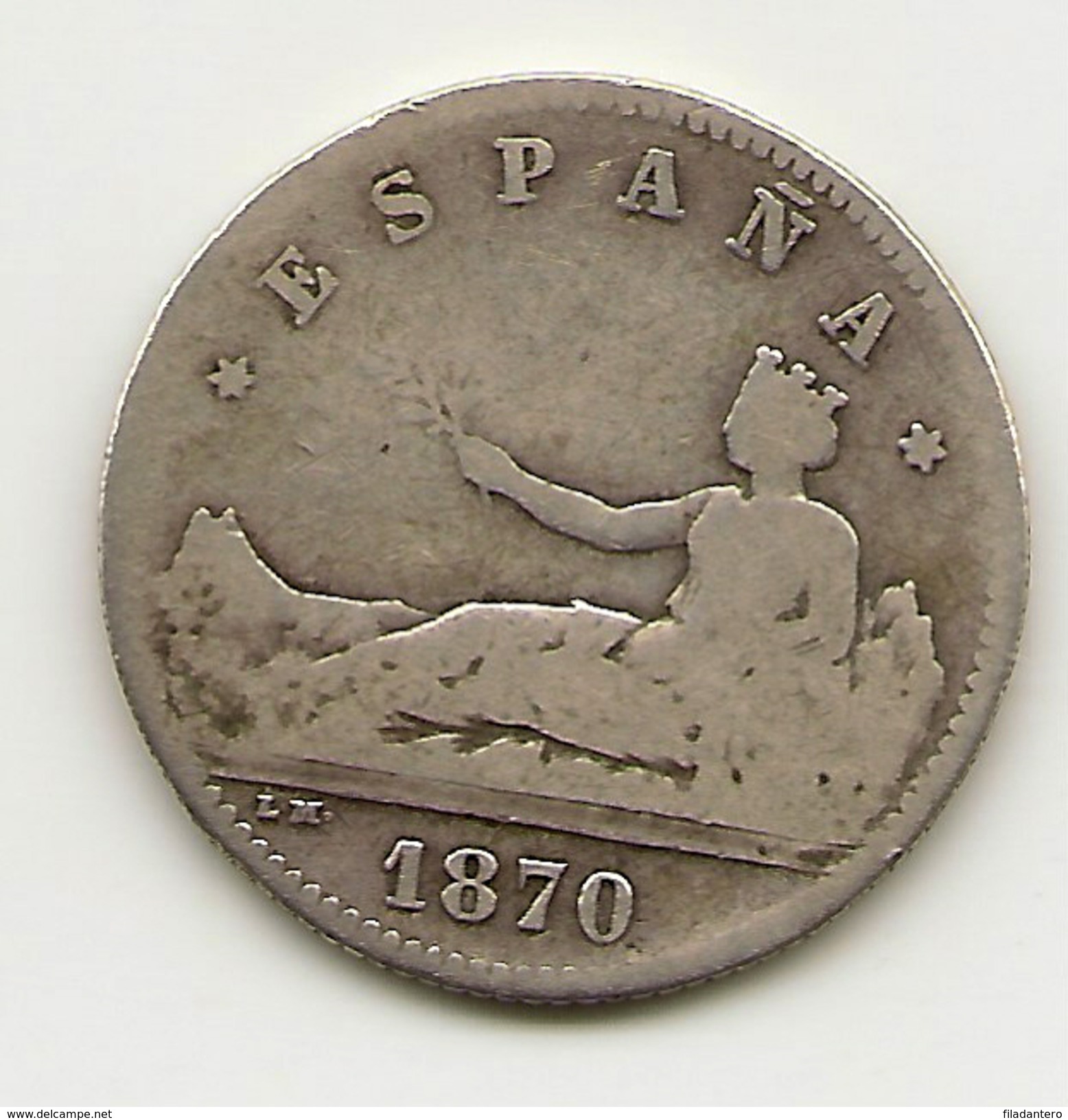 Gobierno Provisional  1 Peseta  1870   NL426 - Münzen Der Provinzen