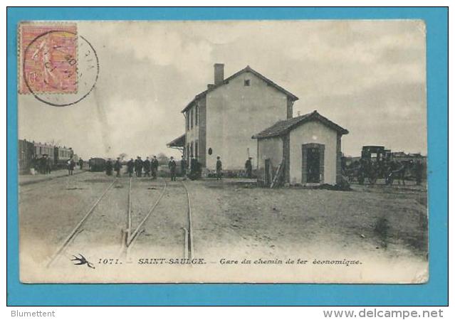 CPA 1071 - Chemin De Fer Gare SAINT-SAULGE 58 - Other & Unclassified