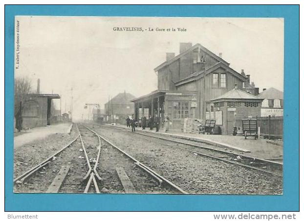 CPA - Chemin De Fer La Gare GRAVELINES 59 - Gravelines
