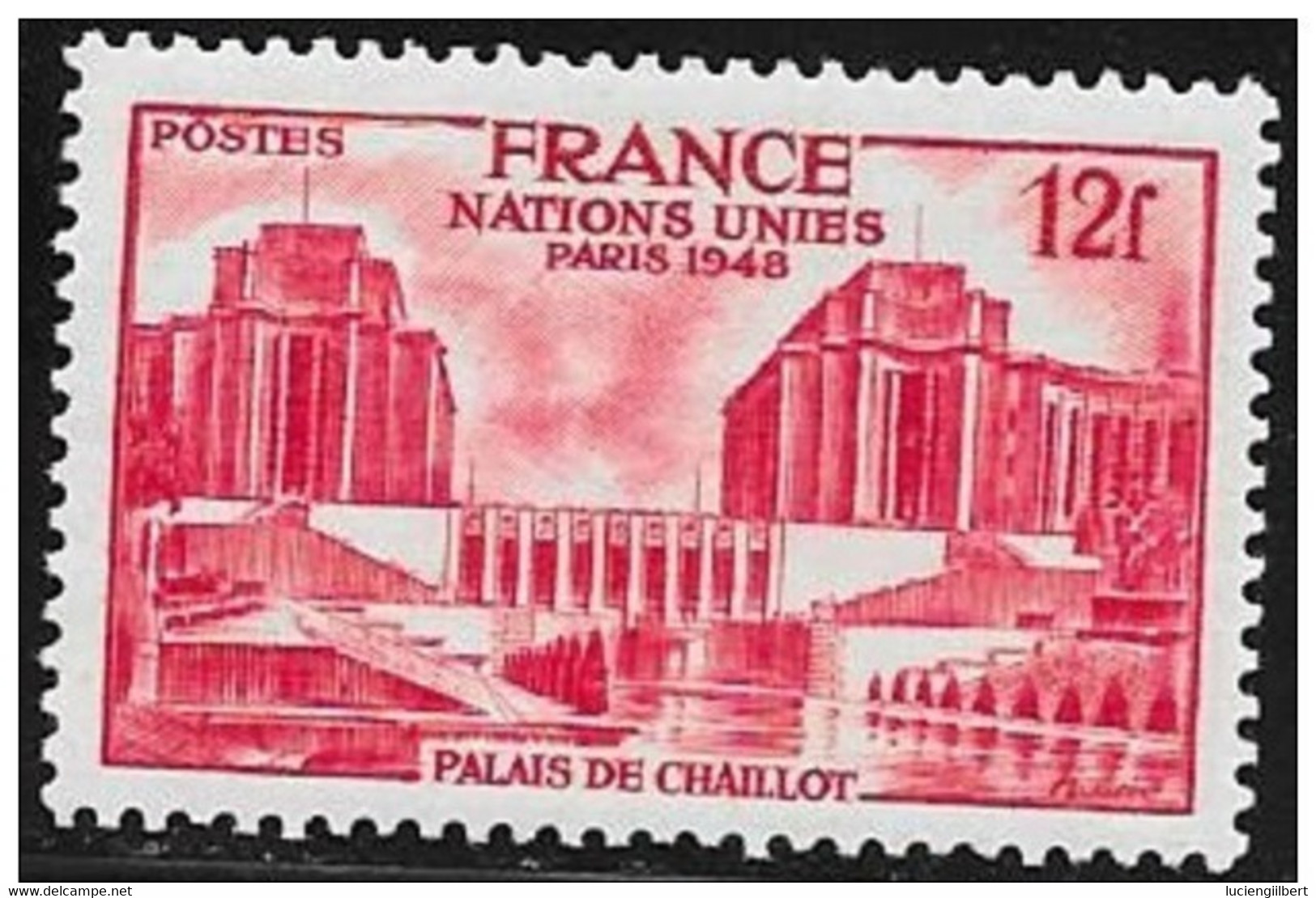 TIMBRE N° 818     -  NEUF  -  ASSEMB. GLE NATIONS UNIS PALAIS CHAILLOT  - 1948 - Neufs