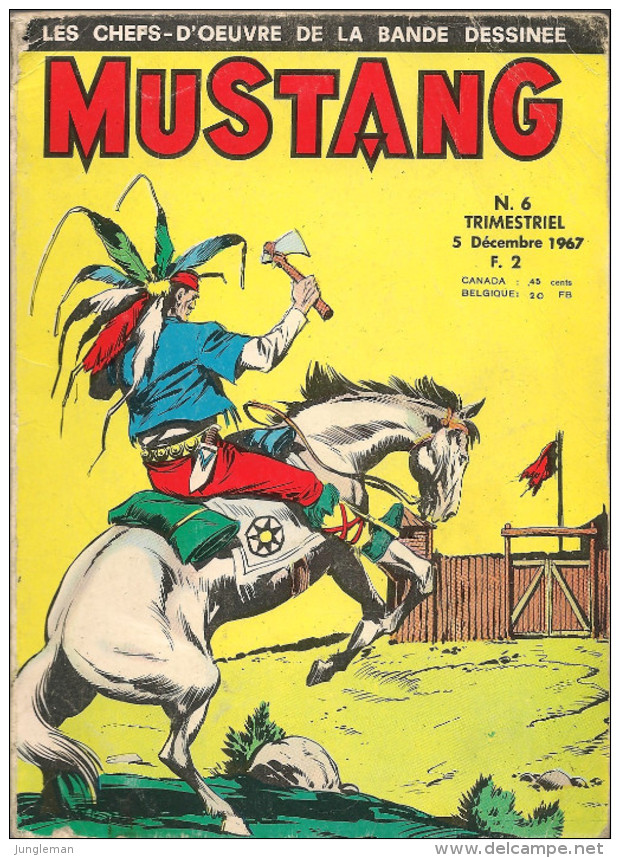Mustang N° 6 - Editions Lug à Lyon - Décembre 1967 - Avec Cochise (2 épisodes) Et Hondo - BE - Mustang