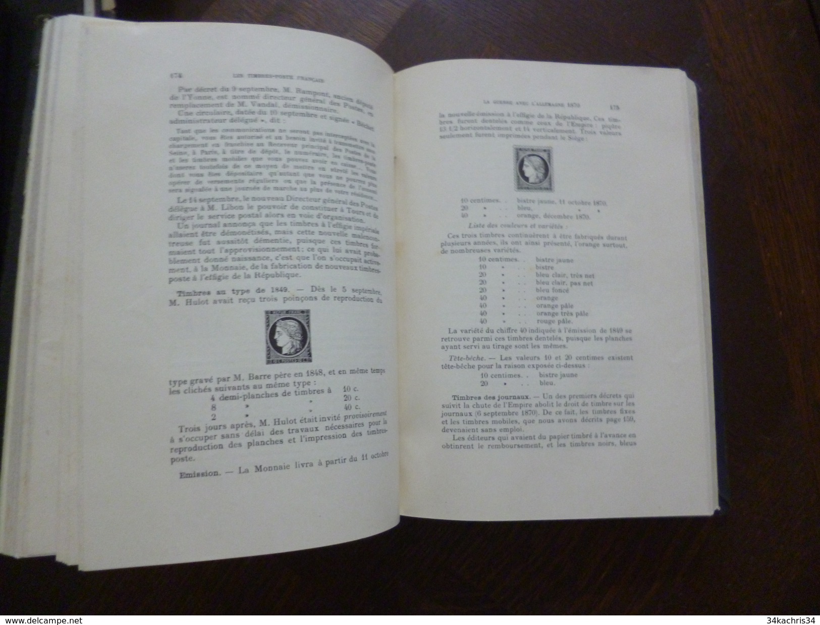 Histoire Des Timbres Français Par Arthur Maury Exemplaire Relié E Bon état 392 Pages - Philatélie Et Histoire Postale