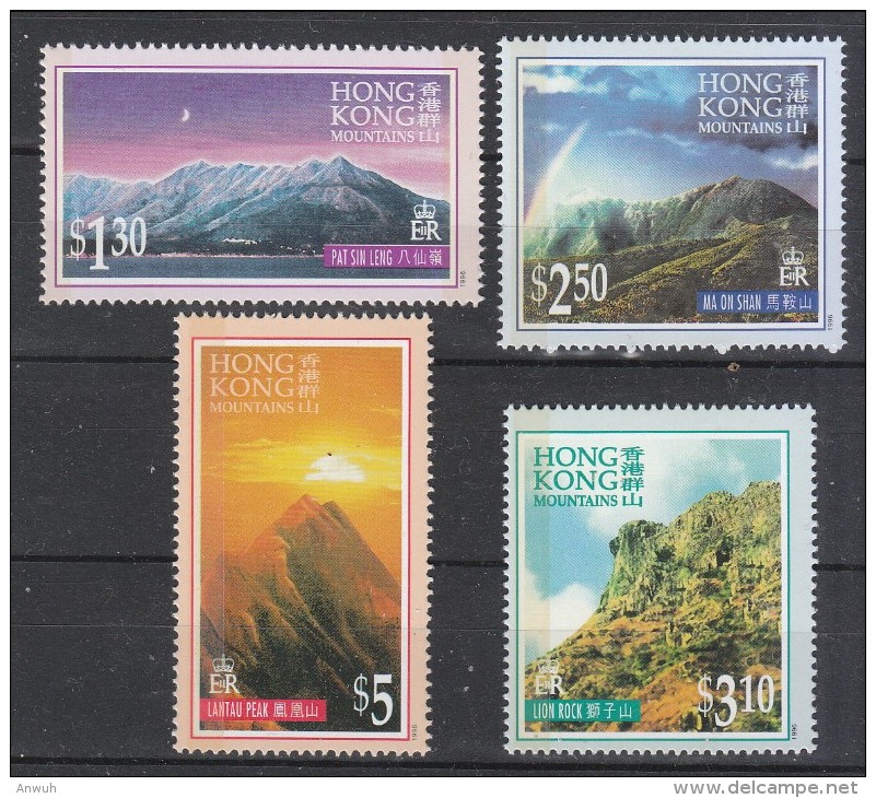 Hong Kong 1996 Scott 752-5 Mountains MNH** - Neufs