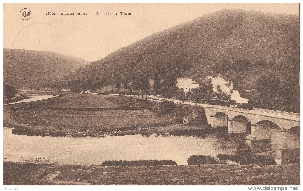 BELGIQUE  -  VRESSE-SUR-SEMOIS  -   Hôtel Du Liboichant -  Arrivée Du Tram - Vresse-sur-Semois