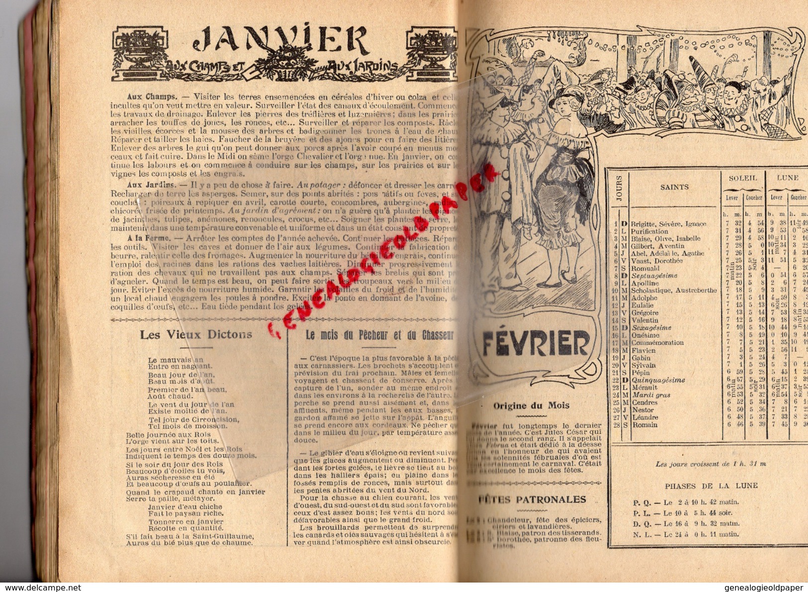 87 - LIMOGES - ALMANACH DU POPULAIRE DU CENTRE 1914- SOCIALISTE SOCIALISME- BOUCHERIE PAROT-NIVET-IMPRIMERIE NOUVELLE-