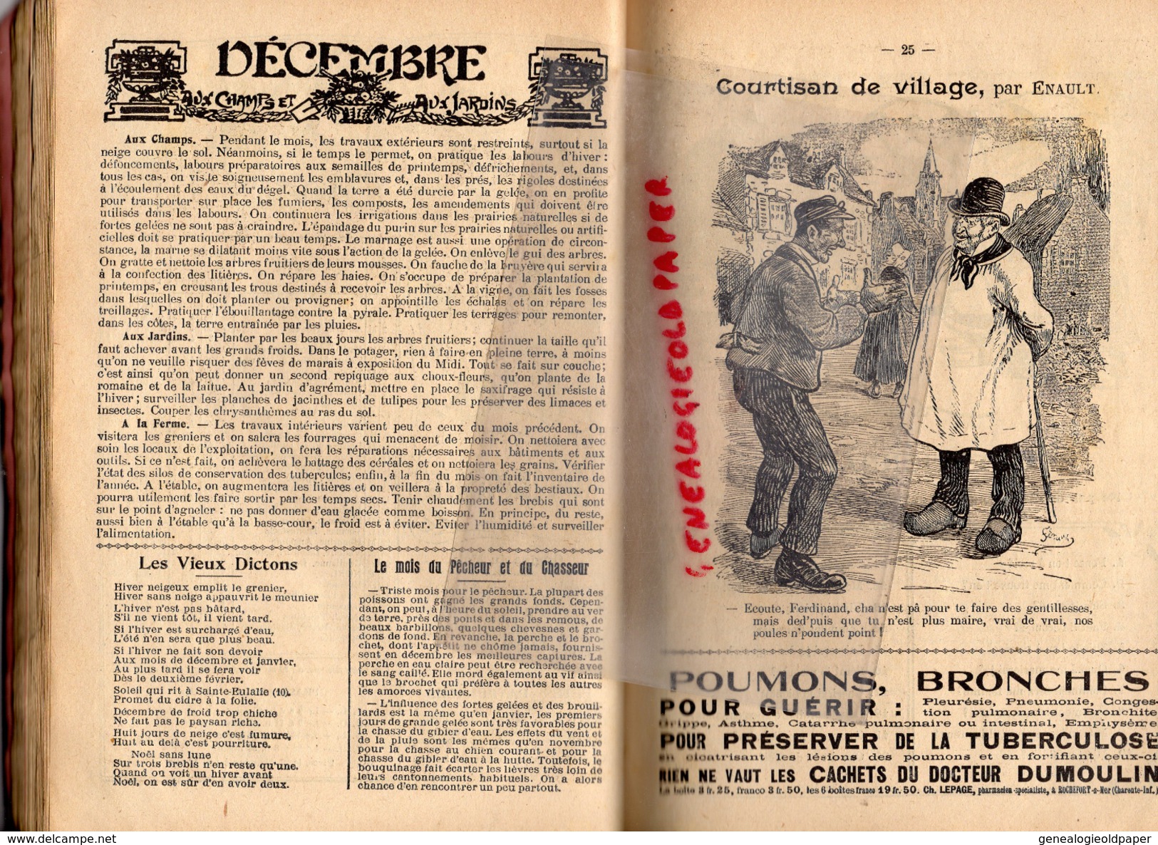 87 - LIMOGES - ALMANACH DU POPULAIRE DU CENTRE 1914- SOCIALISTE SOCIALISME- BOUCHERIE PAROT-NIVET-IMPRIMERIE NOUVELLE-