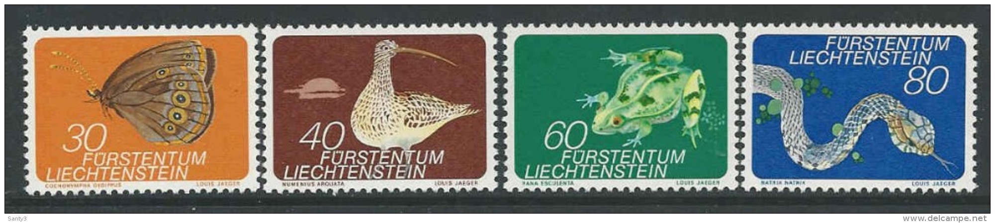 Liechtenstein, Mi 591-94 Jaar 1973 Reeks, Postfris (MNH) Zie Scan - Ungebraucht