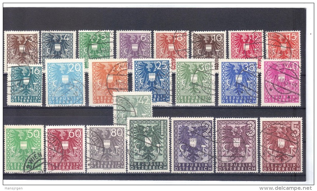 MAG825 ÖSTERREICH 1945 MICHL 627/19  WAPPENSERIE Used / Gestempelt SIEHE ABBILDUNG - Ungebraucht