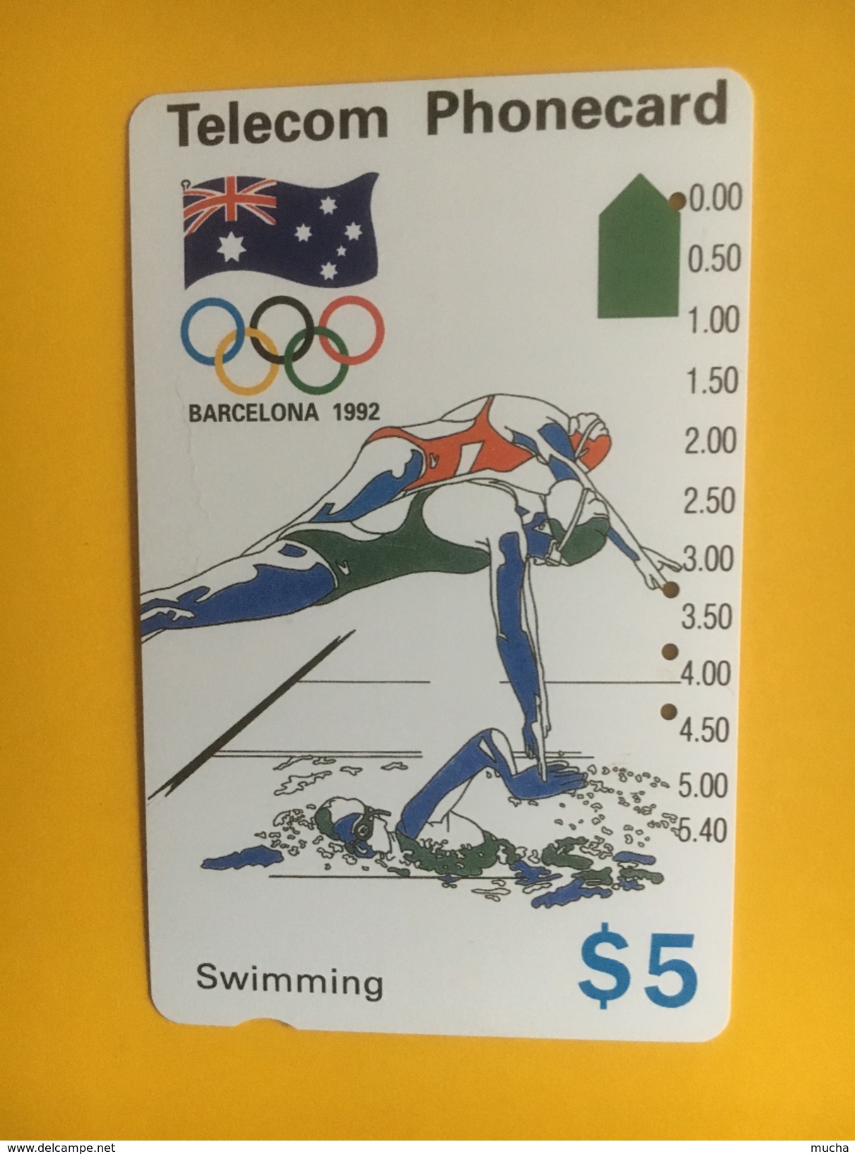 Australie Jeux Olympiques  Barcelona 1982 2 Cartes Track & Field - Swimming - Sport